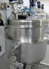 Used-300 liter HM Rustfri kettle, stainless steel construction, jacketed for 2.7 bar(39 psi at 150 c, top entering .75 kw Ek...