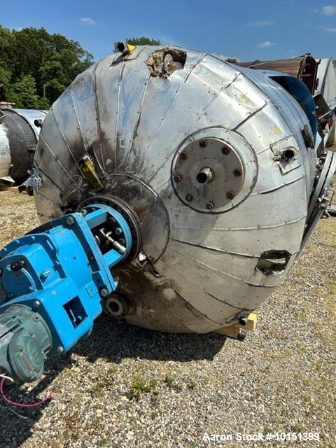 Used Stainless Steel Reactor, Approximate 3,750 Gallon