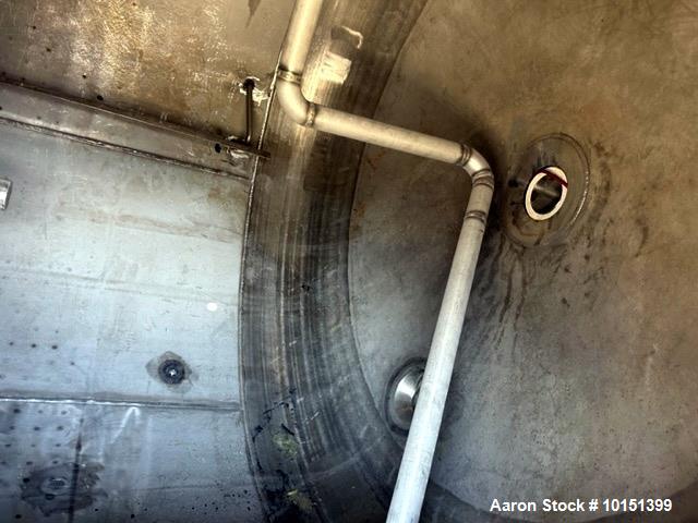 Used Stainless Steel Reactor, Approximate 3,750 Gallon