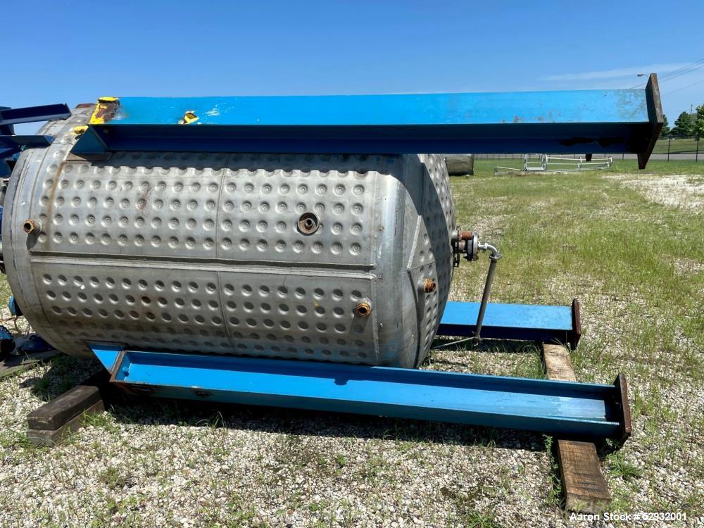 Used Norwalk Fabricators Inc Agitated Reactor, Approximately 1,700 Gallons, 316L Stainless Steel, Vertical. Approximate 6' diameter x 7' straight side. Dished top and bottom. Internal rated 60 psi / ...