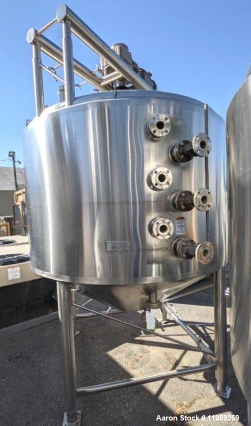 Used- 1500 Gallon APV Jacketed Processor / Kettle with Sweep Mixer Scrape Surfac