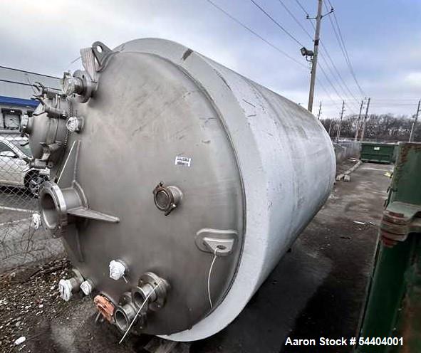Used DCI Jacketed Tank.  2,246 Gallon. 316 L Stainless steel.