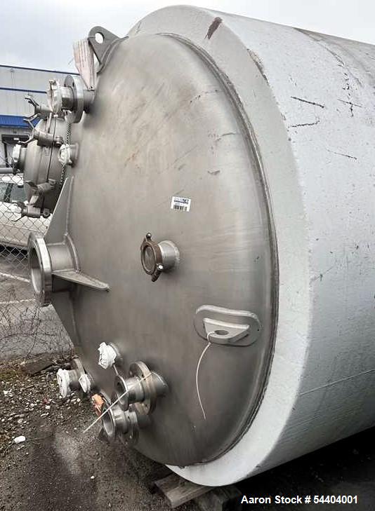 Used DCI Jacketed Tank.  2,246 Gallon. 316 L Stainless steel.