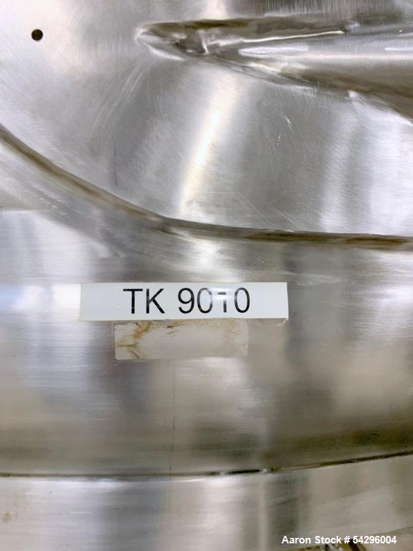 2,600 Gallon Feldmeier Stainless Steel Jacketed Mixing Tank with Sweep Agitator