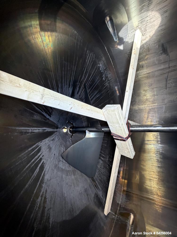 2,600 Gallon Feldmeier Stainless Steel Jacketed Mixing Tank with Sweep Agitator