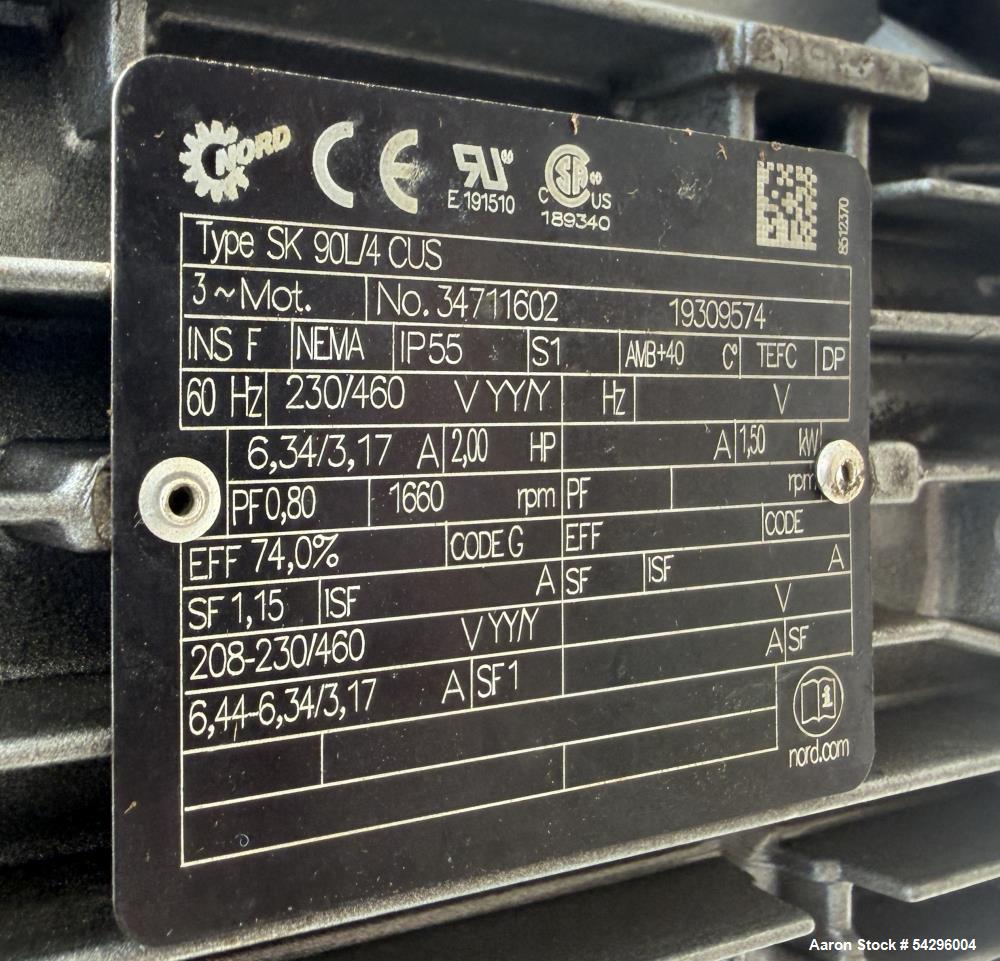 2,600 Gallon Feldmeier Stainless Steel Jacketed Mixing Tank with Sweep Agitator