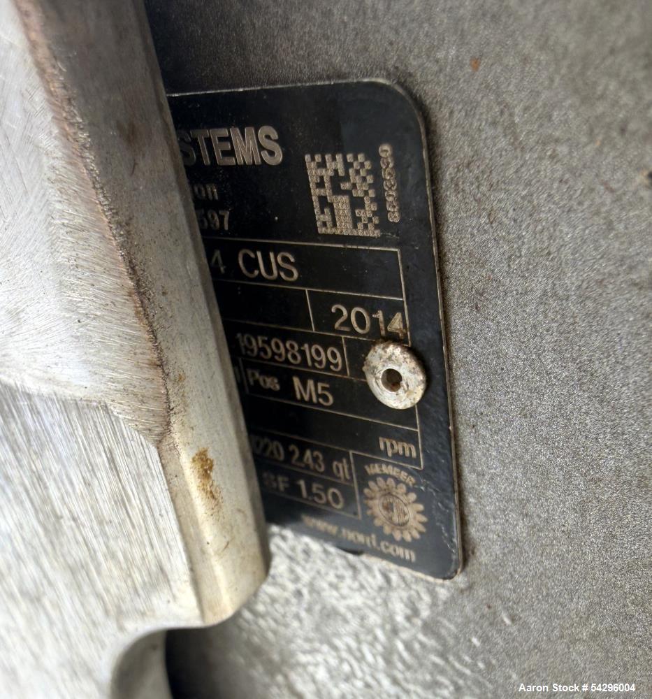 2,600 Gallon Feldmeier Stainless Steel Jacketed Mixing Tank with Sweep Agitator