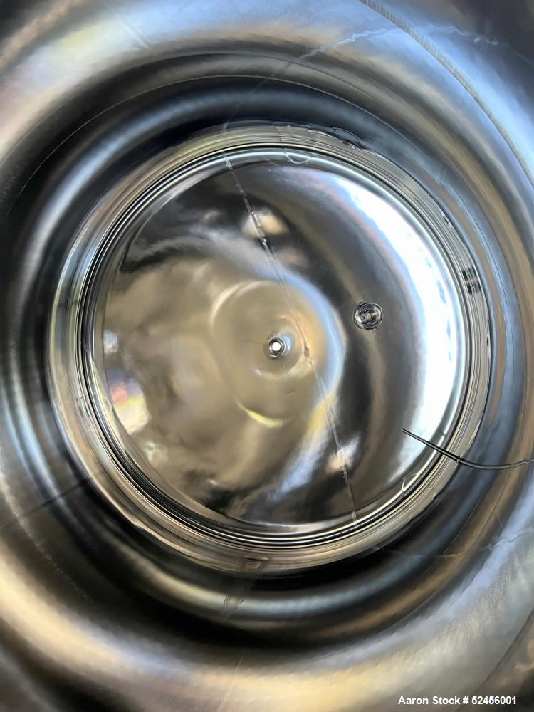 Used Mueller 2,641 Gallon (10,000 Liter) Reactor, Model F, 316L Stainless Steel, Vertical. 90" Diameter x 90" straight side, dished top and bottom. Internal rated 50 psi/Full Vacuum at -7 to 300 degr...