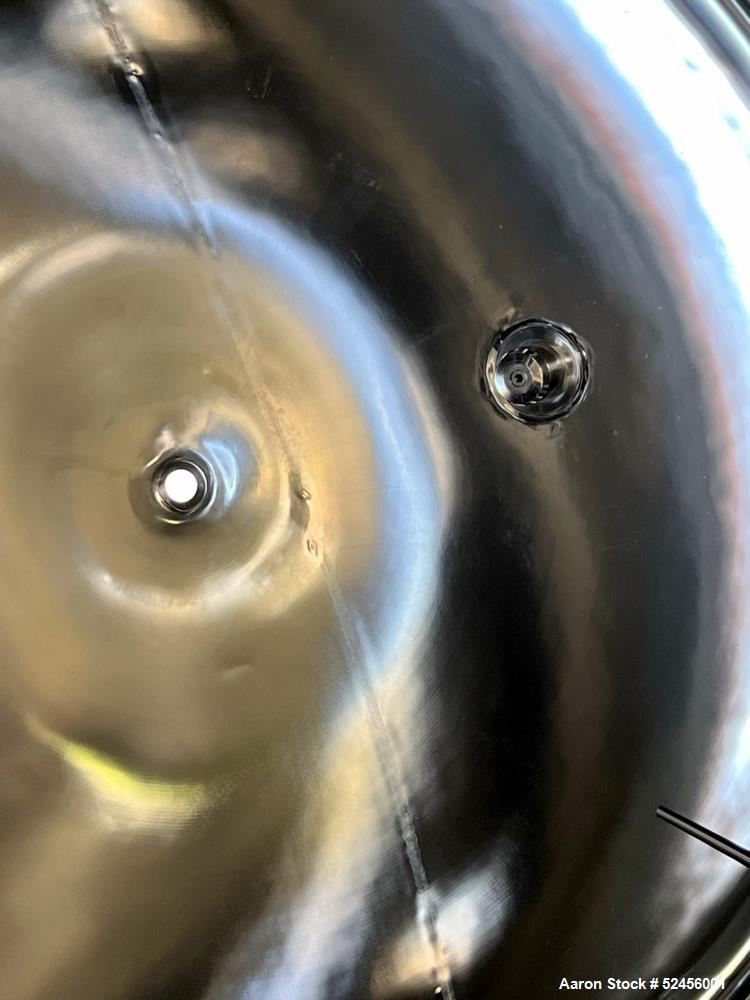Used Mueller 2,641 Gallon (10,000 Liter) Reactor, Model F, 316L Stainless Steel, Vertical. 90" Diameter x 90" straight side, dished top and bottom. Internal rated 50 psi/Full Vacuum at -7 to 300 degr...