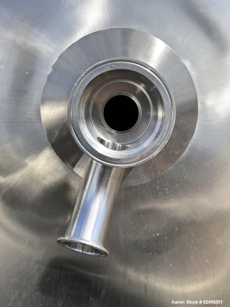 Used Mueller 2,641 Gallon (10,000 Liter) Reactor, Model F, 316L Stainless Steel, Vertical. 90" Diameter x 90" straight side, dished top and bottom. Internal rated 50 psi/Full Vacuum at -7 to 300 degr...