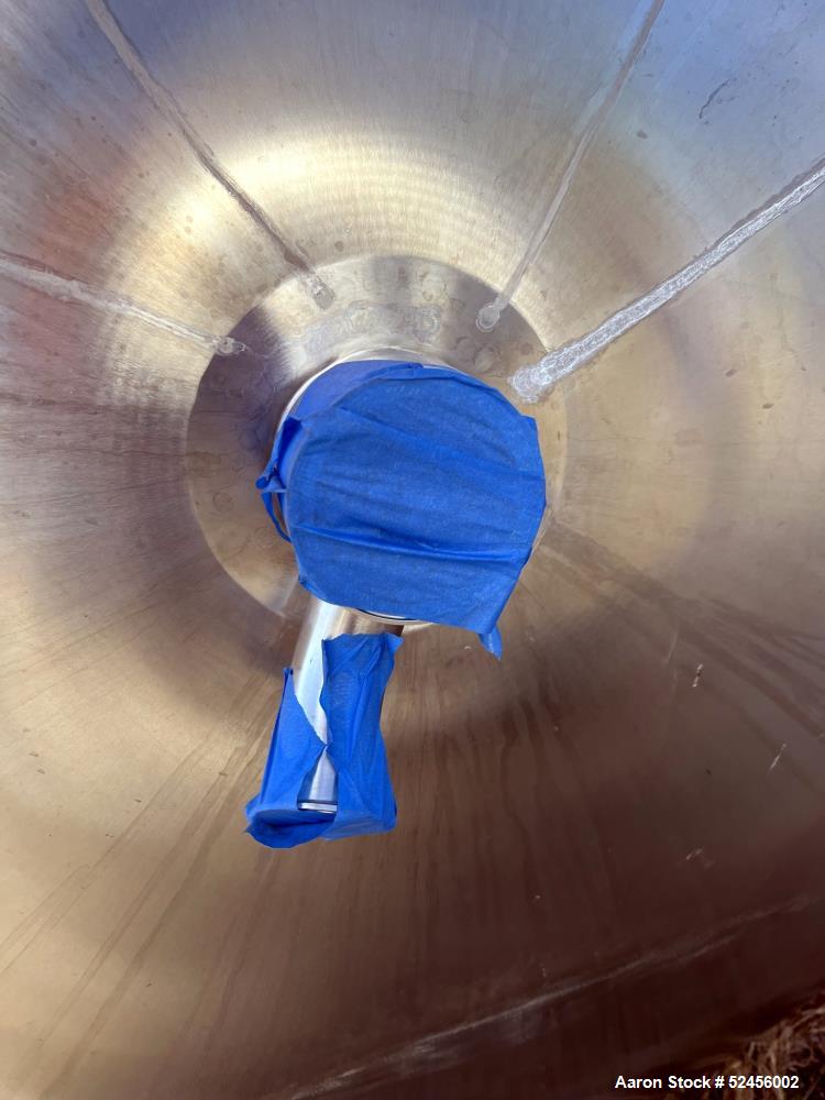 Used Mueller Reactor, 2,641 Gallon (10,000 Liter), Model F, 316L Stainless Steel, Vertical. 90" Diameter x 90" straight side, dished top and bottom. Internal rated 50 psi/Full Vacuum at -7 to 300 deg...