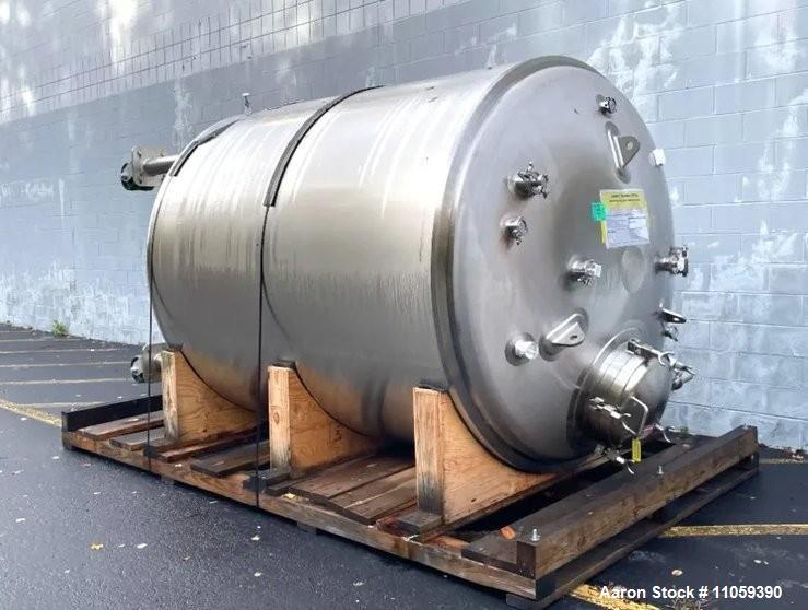 Used Northland 8,000L (2,000 Gallon) 316 Stainless Steel Sanitary Portable Reactor/Fermenter – 45 PSI / FV