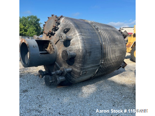 Used 3,000-Gallon T316 Stainless Steel Half-Pipe Coil Jacketed Reactor | 60 PSI Internal / 90 PSI Jacket | Agitated | Norwalk Fabrication | NB Stamped