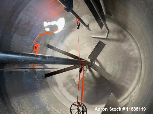 Used 3,000-Gallon T316 Stainless Steel Half-Pipe Coil Jacketed Reactor | 60 PSI Internal / 90 PSI Jacket | Agitated | Norwalk Fabrication | NB Stamped