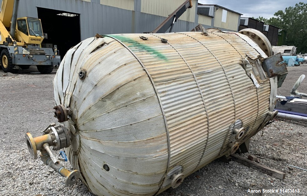 Used 1,000 Gallon Pfaudler Reactor