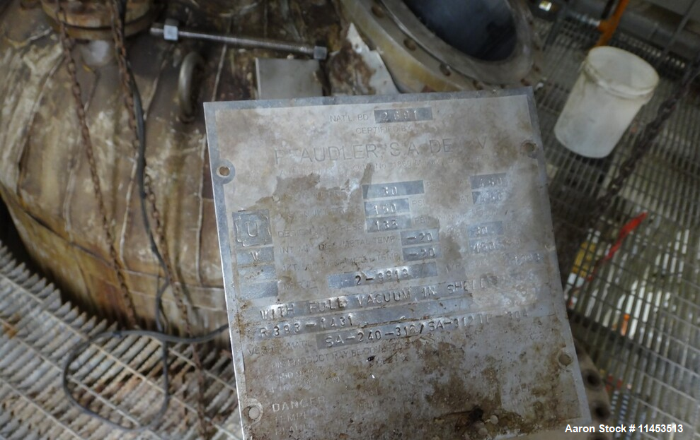 Used 1,000 Gallon Pfaudler Reactor