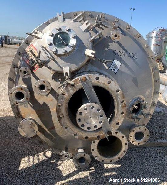 Used Stainless Steel Fabrication Inc. Reactor, 2,000 Gallon
