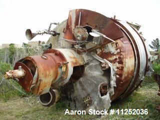 Used Struthers Wells Reactor, Approximate 3500 Gallon
