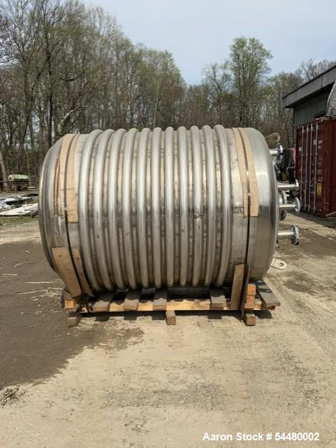 Unused Tolan Machinery 1,150 Gallon 316L Stainless Steel Reactor | FV/75 PSI Jacketed Vessel
