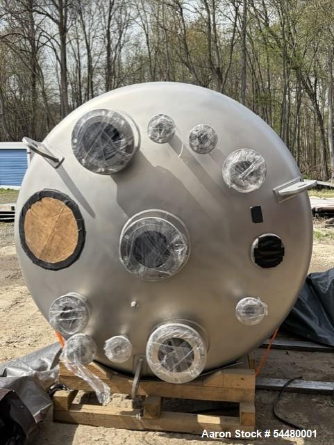 Unused Tolan Machinery 1,400 Gallon 316L Stainless Steel Reactor | FV/75 PSI Jacketed Vessel