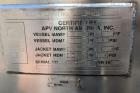 Used- 1,000 Gallon APV Jacketed Vacuum Processor / Kettle with Sweep Mixer Scrap