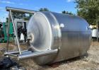 Used- Mueller 2,641 Gallon (10,000 Liter) Reactor, Model F, 316L Stainless Steel, Vertical. 90