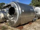 Used Mueller Reactor, 2,641 Gallon (10,000 Liter), Model F, 316L Stainless Steel, Vertical. 90