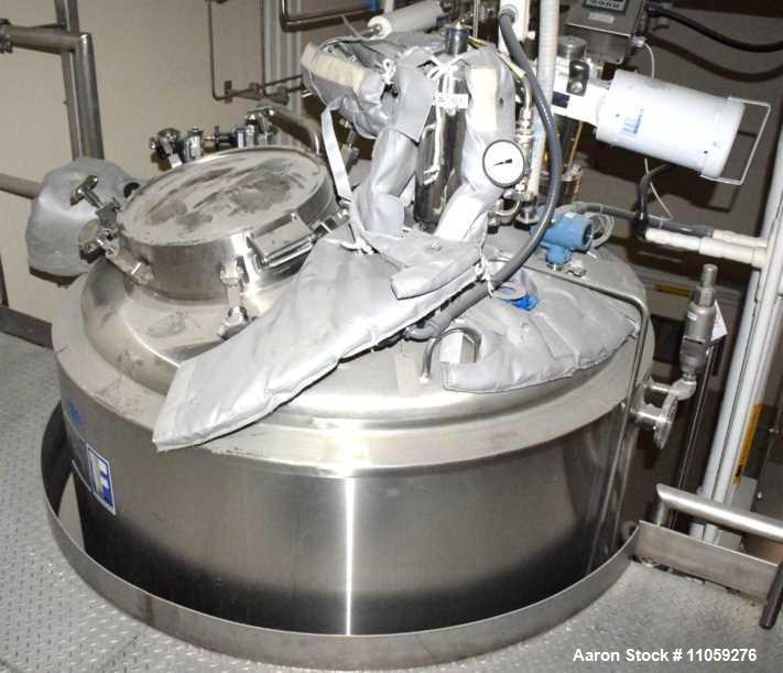 Used 528 Gallon (2000 Liter) Feldmeier Sanitary Reactor with Mixer