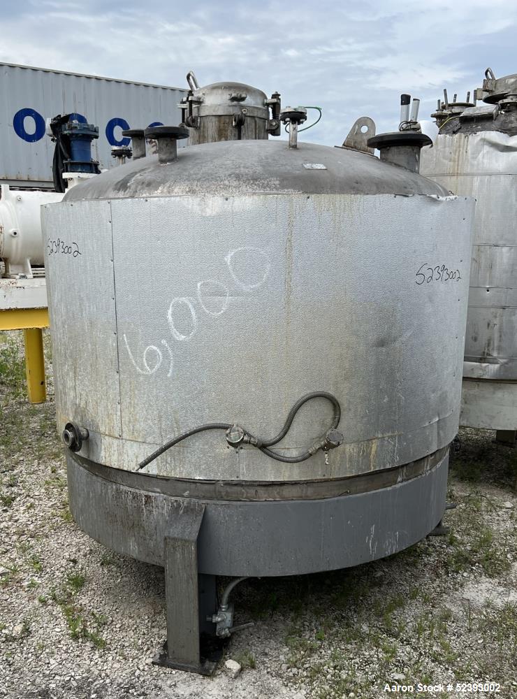 Used Imperial Steel 900 Gallon Reactor – 304 Stainless Steel, 60 PSI
