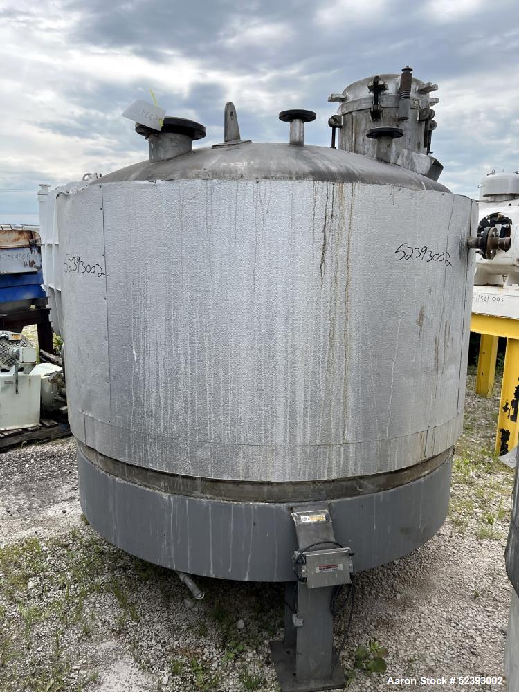 Used Imperial Steel 900 Gallon Reactor – 304 Stainless Steel, 60 PSI