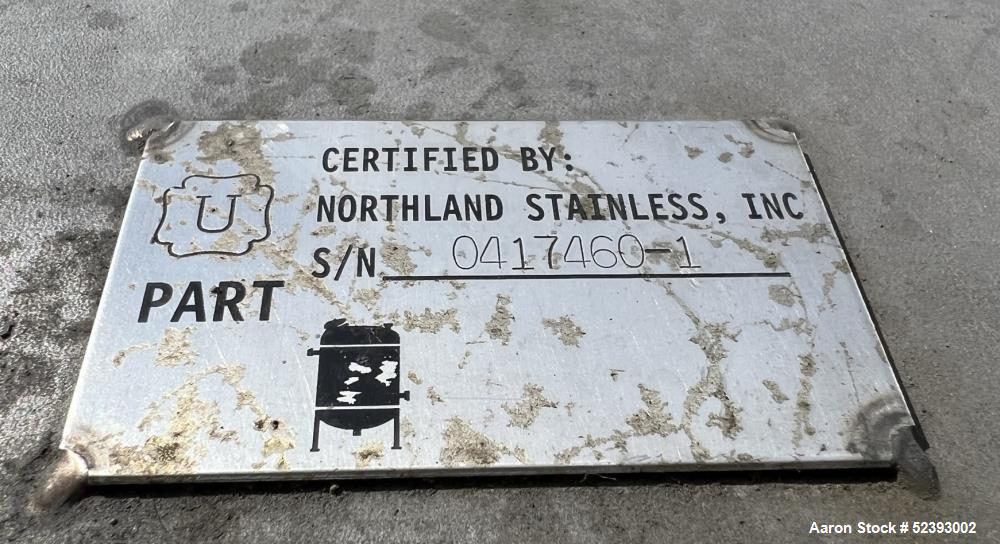 Used Imperial Steel 900 Gallon Reactor – 304 Stainless Steel, 60 PSI