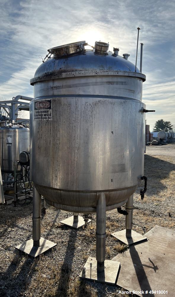 Used INOX Industries 792 Gallon Reactor – 316L Stainless Steel, Dimple Jacketed, ASME Built