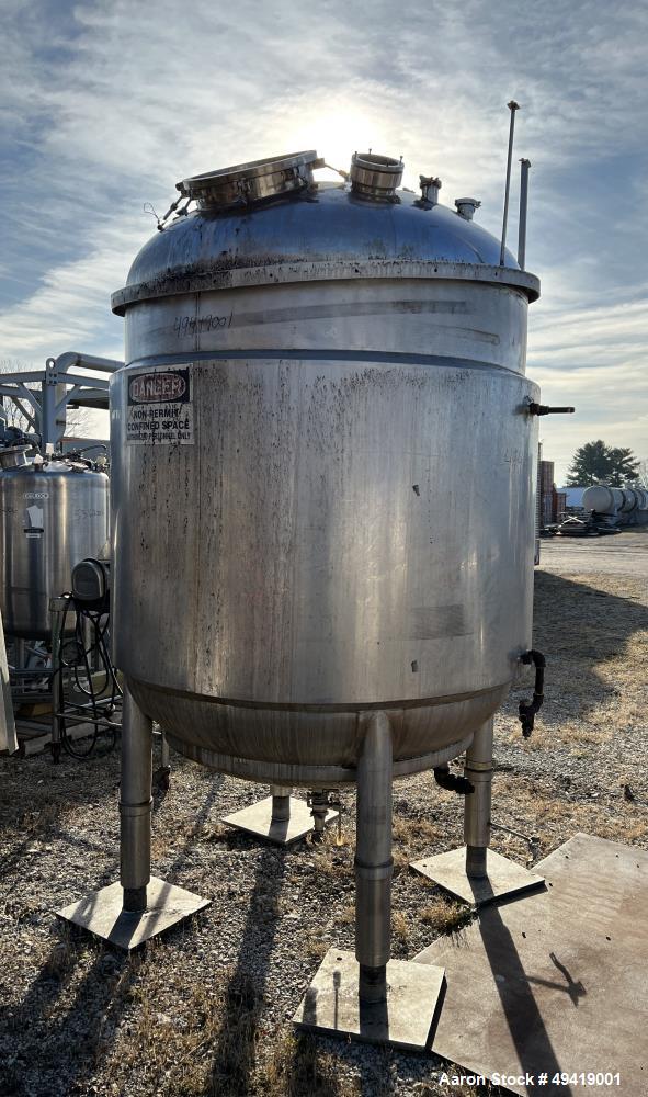 Used- INOX Industries Reactor, 792 Gallon / 3000 Liter, 316L Stainless Steel