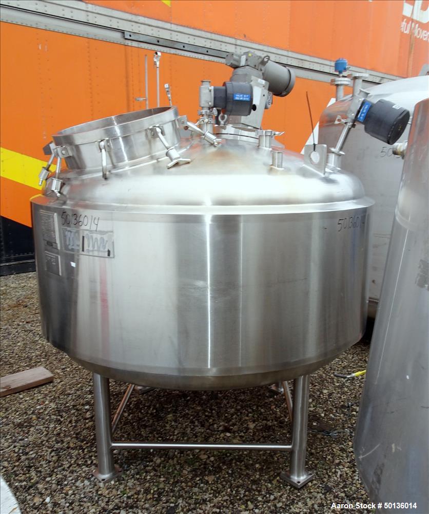 Used Letsch Reactor, Approximate 650 Gallon, 316L Stainless Steel