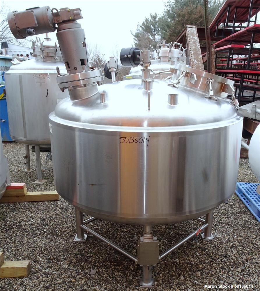 Used Letsch Reactor, Approximate 650 Gallon, 316L Stainless Steel