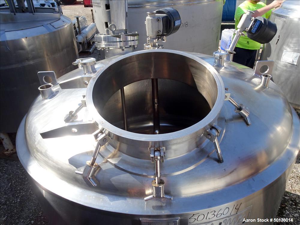 Used Letsch Reactor, Approximate 650 Gallon, 316L Stainless Steel