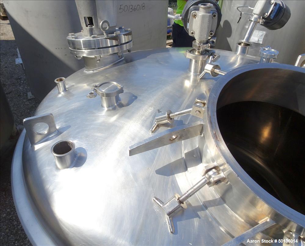 Used Letsch Reactor, Approximate 650 Gallon, 316L Stainless Steel