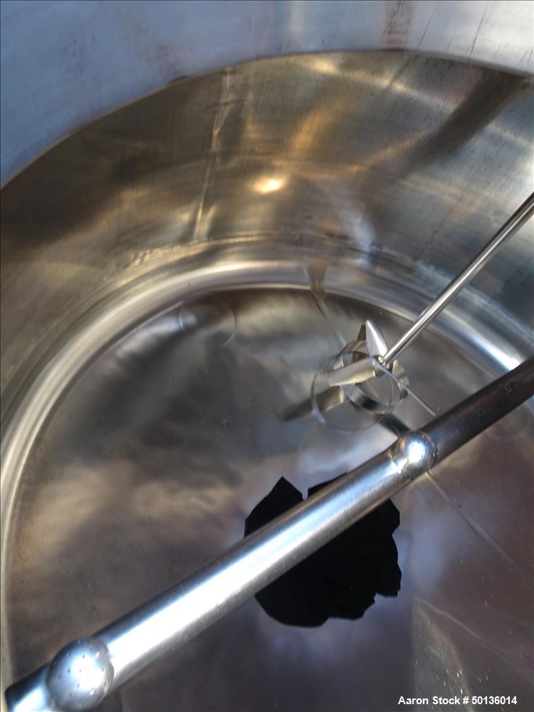 Used Letsch Reactor, Approximate 650 Gallon, 316L Stainless Steel