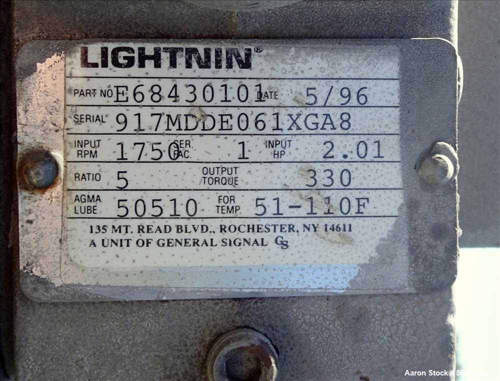 Used Letsch Reactor, Approximate 650 Gallon, 316L Stainless Steel