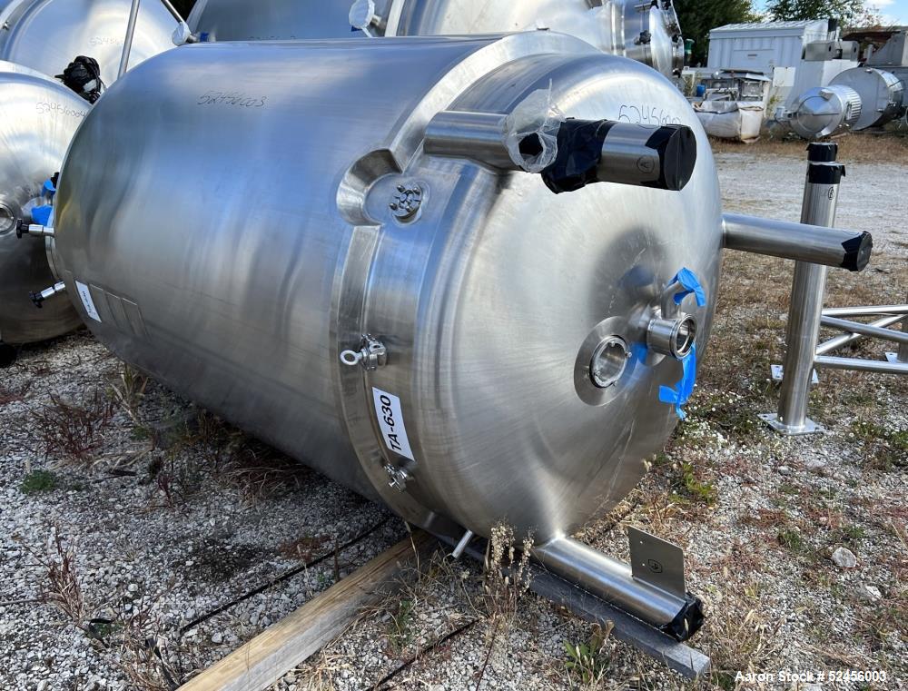 Used Mueller Reactor, 792 Gallon (3,000 Liter), Model F, 316L Stainless Steel, Vertical. 54" Diameter x 75" straight side, dished top and bottom. Internal rated 50/Full Vacuum psi at -7 to 300 degree...