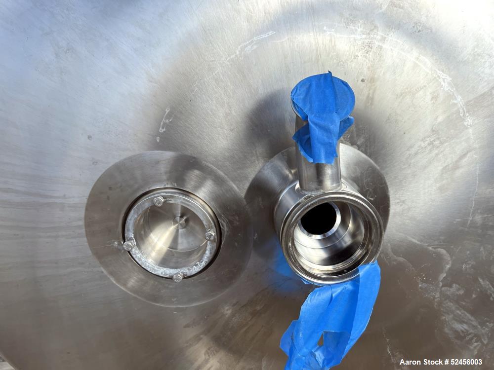 Used Mueller Reactor, 792 Gallon (3,000 Liter), Model F, 316L Stainless Steel, Vertical. 54" Diameter x 75" straight side, dished top and bottom. Internal rated 50/Full Vacuum psi at -7 to 300 degree...