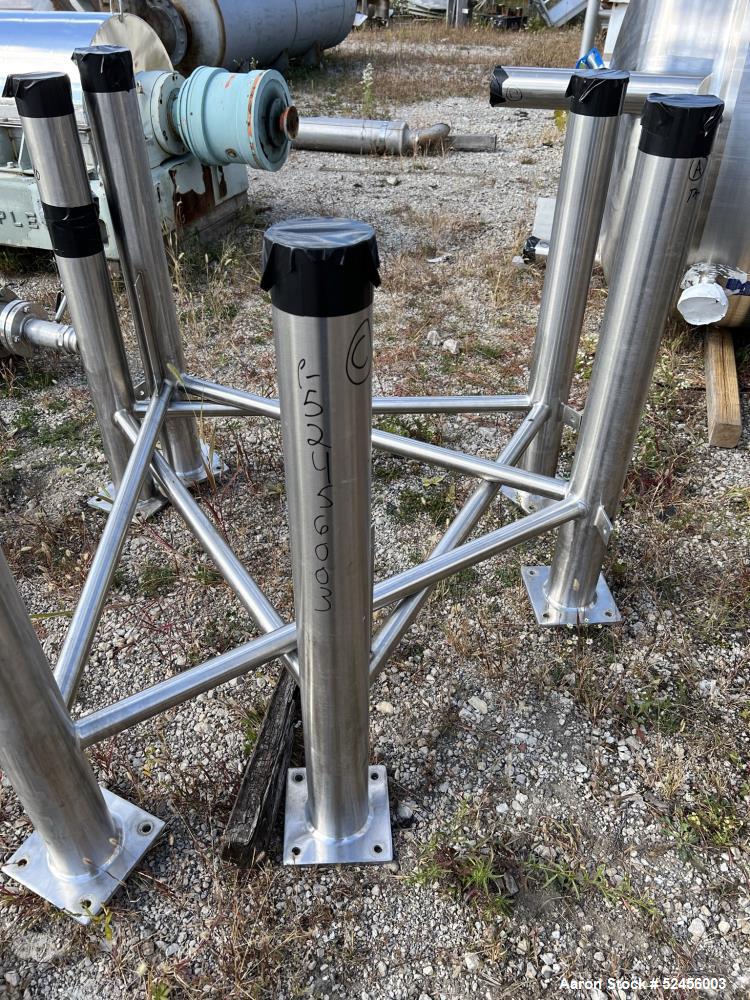 Used Mueller Reactor, 792 Gallon (3,000 Liter), Model F, 316L Stainless Steel, Vertical. 54" Diameter x 75" straight side, dished top and bottom. Internal rated 50/Full Vacuum psi at -7 to 300 degree...