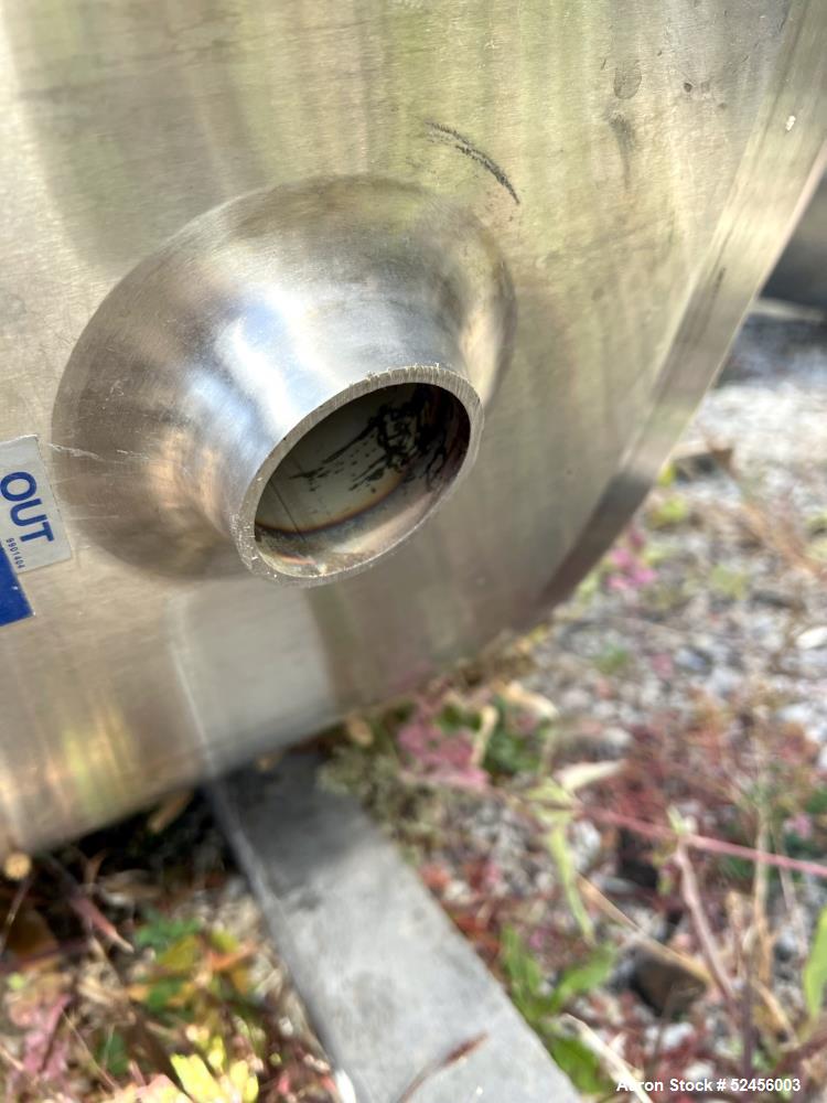 Used Mueller Reactor, 792 Gallon (3,000 Liter), Model F, 316L Stainless Steel, Vertical. 54" Diameter x 75" straight side, dished top and bottom. Internal rated 50/Full Vacuum psi at -7 to 300 degree...