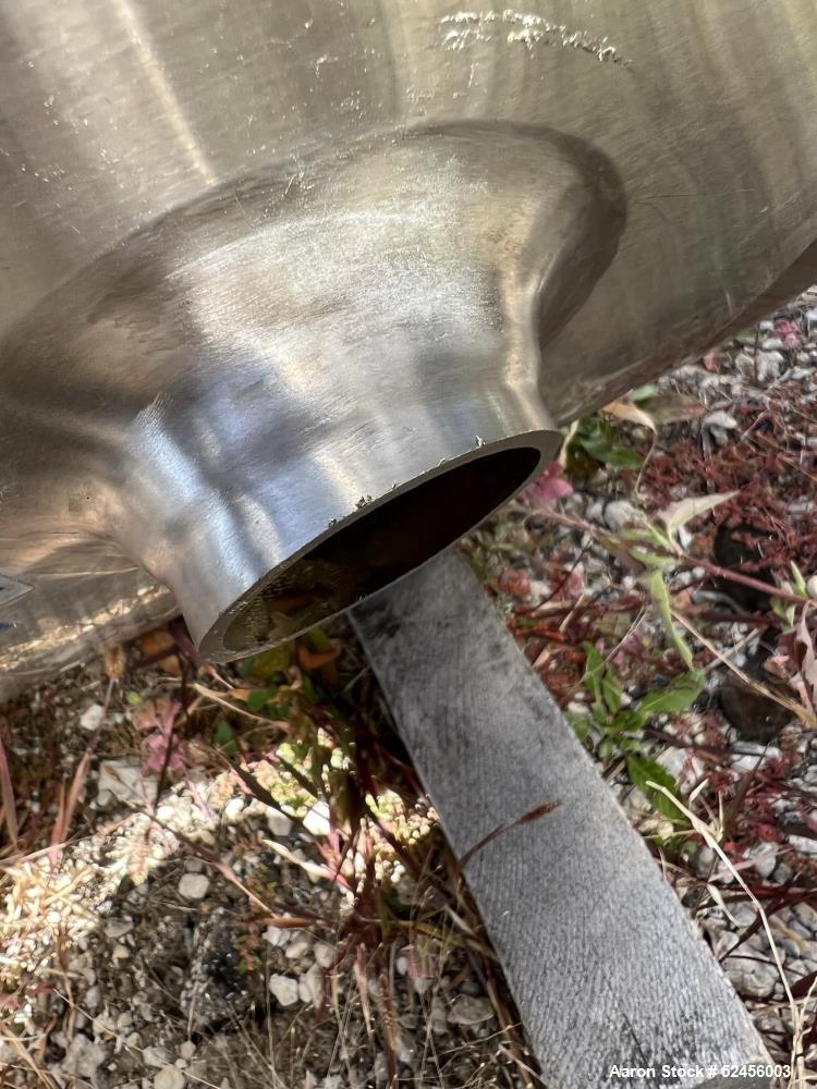 Used Mueller Reactor, 792 Gallon (3,000 Liter), Model F, 316L Stainless Steel, Vertical. 54" Diameter x 75" straight side, dished top and bottom. Internal rated 50/Full Vacuum psi at -7 to 300 degree...