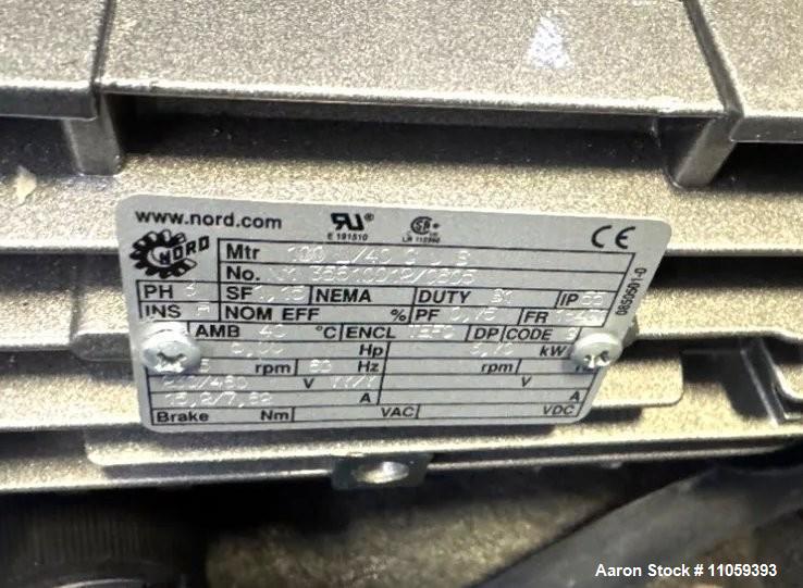 Used Precision Stainless 2,000 Liter (528 Gallon) 316L Sanitary Reactor/Fermenter – 51 PSI / FV, 5 HP Mixer