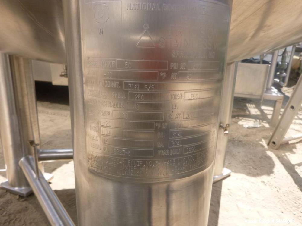 Pharmaceutical Grade 316L Stainless Steel Reactor – 2,500 Liter Jacketed Vessel with Agitation