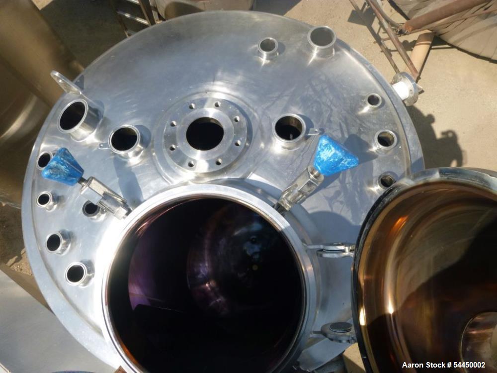 Used Precision Stainless 2,500 Liter 316L Agitated Reactor | Jacketed Pharmaceutical Pressure Vessel