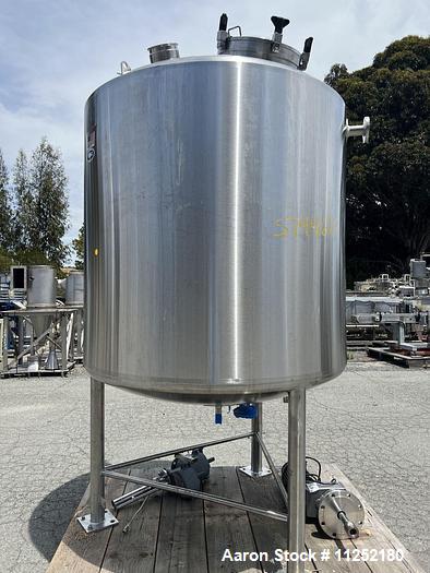 Used T&C Stainless 2,800 Liter (740 Gallon) 316L Stainless Steel Agitated Reacto