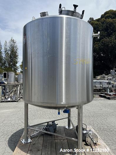 Used-T&C Stainless 2,800 Liter (740 Gallon) 316L Stainless Steel Agitated Reacto