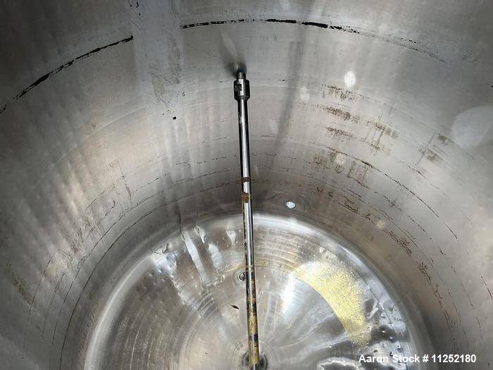 Used T&C Stainless 2,800 Liter (740 Gallon) 316L Stainless Steel Agitated Reacto